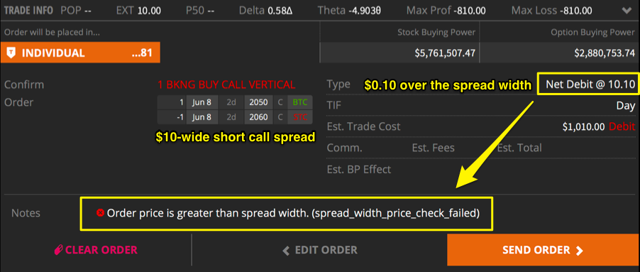 How to close an ITM spread on tastyworks